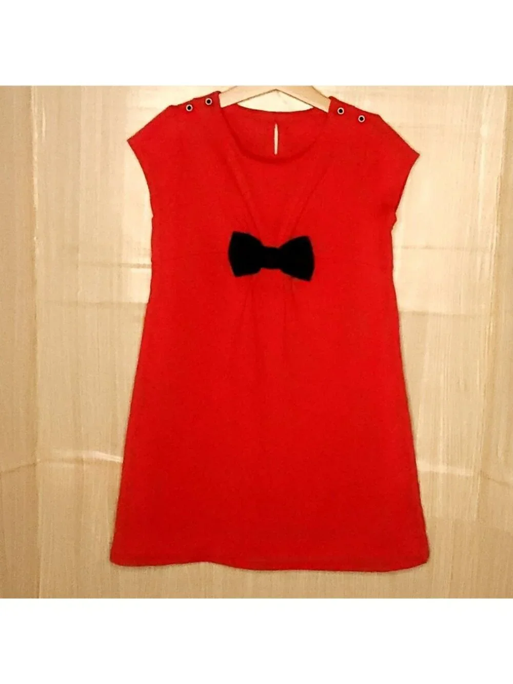 Olivia For Gymboree Girls Red Short Sleeve Knit Dress 7